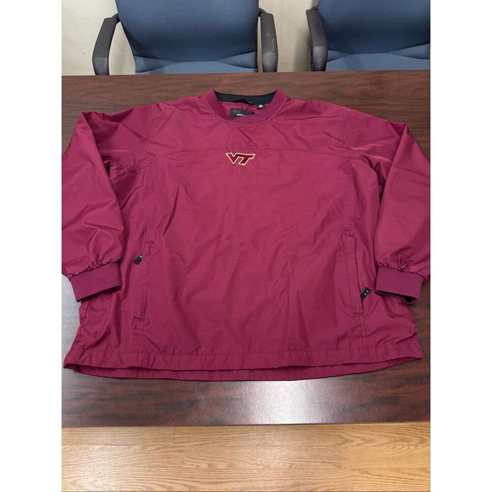 Greg Norman Virginia Tech Mens Pullover Windbreaker Size Medium